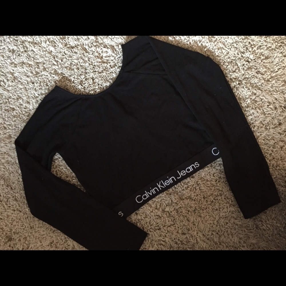 Long sleeve crop top